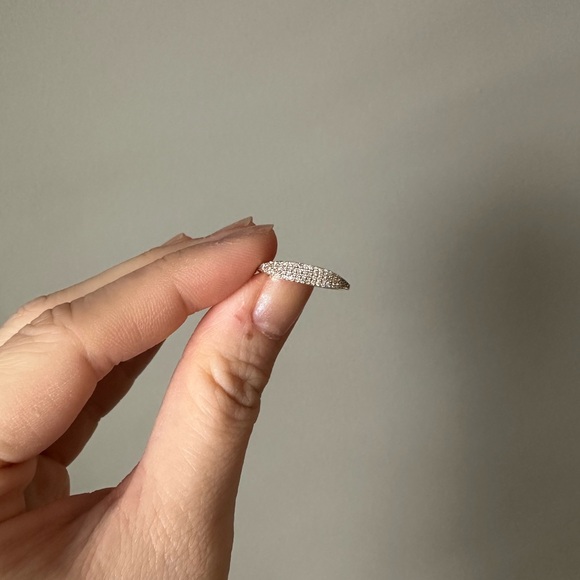 Mejuri Pavé Diamond Slim Signet Ring - Picture 2 of 6